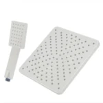 سردوش با گوشی اب و هوا مربع (سفید)